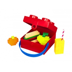 Lego Pojemnik Śniadaniowy z rączką - Czerwony 4024