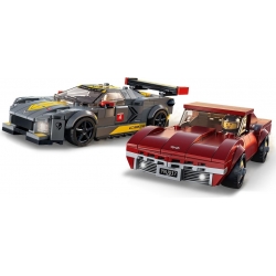 Lego Speed Champions Samochód wyścigowy Chevrolet Corvette C8.R i 1968 Chevrolet Corvette 76903