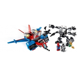 Lego Super Heroes Pajęczy odrzutowiec kontra mech Venoma 76150