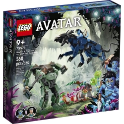 Lego Avatar Neytiri i Thanator kontra Quaritch w kombinezonie PZM 75571