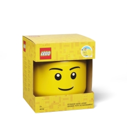 Lego Bricks & More Duży pojemnik w kształcie głowy chłopca 5005528