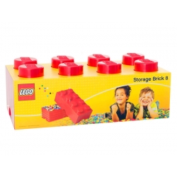 Lego Storage Brick 8 Czerwony