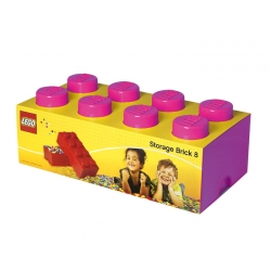Lego Storage Brick 8 Różowy