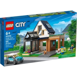 Lego City Domek rodzinny i samochód elektryczny 60398