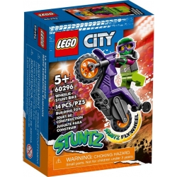 Lego City Wheelie na motocyklu kaskaderskim 60296