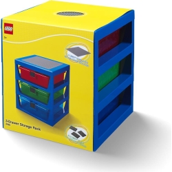 Lego Classic Przezroczyste niebieskie pudełko z szufladkami LEGO 5006179