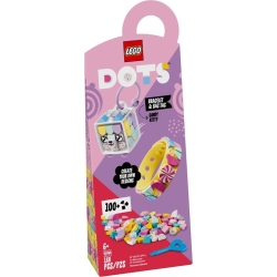 Lego Dots Cukierkowa kicia: bransoletka i zawieszka na torbę 41944