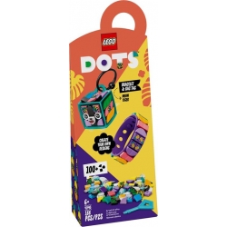 Lego Dots Neonowy tygrys — bransoletka i zawieszka na torbę 41945
