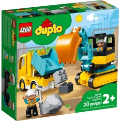 Lego Duplo Ciężarówka i koparka gąsienicowa 10931