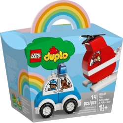 Lego Duplo Helikopter strażacki i radiowóz 10957