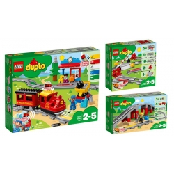 Lego Duplo Pociąg 3w1 SuperPack 10874 + 10872 + 10882