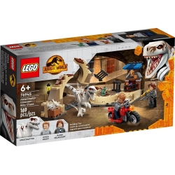 Lego Jurassic World Atrociraptor: pościg na motocyklu 76945