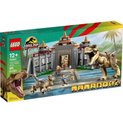 Lego Jurassic World Centrum dla odwiedzających: atak tyranozaura i raptora 76961