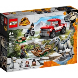 Lego Jurassic World Schwytanie welociraptorów Blue i Bety 76946