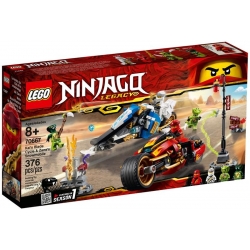 Lego Ninjago Motocykl Kaia i skuter Zane'a 70667
