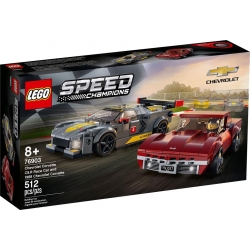 Lego Speed Champions Samochód wyścigowy Chevrolet Corvette C8.R i 1968 Chevrolet Corvette 76903