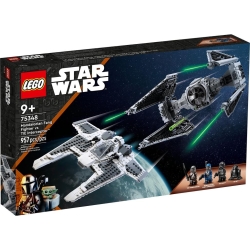 Lego Star Wars Mandaloriański myśliwiec Fang Fighter kontra TIE Interceptor™ 75348