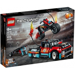 Lego Technic Furgonetka i motocykl kaskaderski 42106