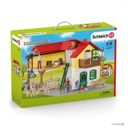 Schleich Farm World Dom wiejski ze stajnią i zwierzętami 42407