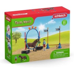 Schleich Farm World Wyścig zręcznościowy dla kucyków 42482