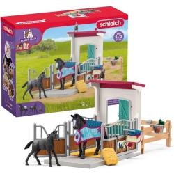 Schleich Horse Club Boks dla koni z klaczą i źrebakiem 42611