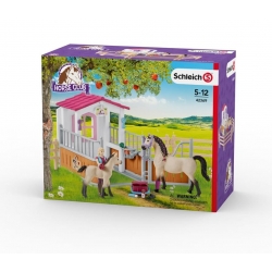 Schleich Horse Club Boks z końmi krwi arabskiej i opiekunką koni 42369