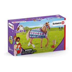 Schleich Horse Club Koń rasy Angielskiej z kocem 42360