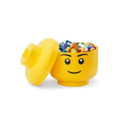 Lego Bricks & More Duży pojemnik w kształcie głowy chłopca 5005528
