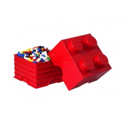 Lego Storage Brick 4 Czerwony