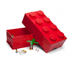 Lego Storage Brick 8 Czerwony