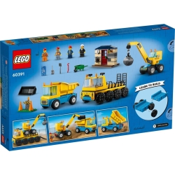 Lego City Ciężarówki i dźwig z kulą wyburzeniową 60391