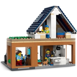 Lego City Domek rodzinny i samochód elektryczny 60398