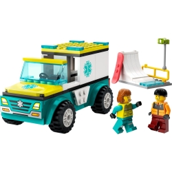 Lego City Karetka i snowboardzista 60403