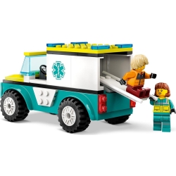 Lego City Karetka i snowboardzista 60403