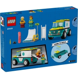 Lego City Karetka i snowboardzista 60403