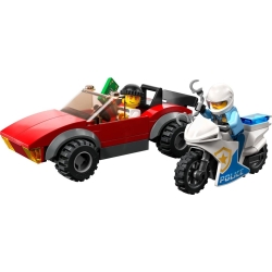 Lego City Motocykl policyjny – pościg za samochodem 60392