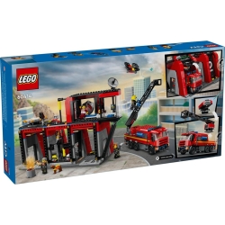 Lego City Remiza strażacka z wozem strażackim 60414