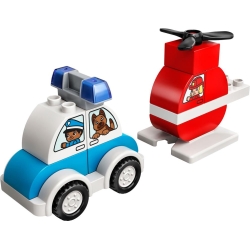 Lego Duplo Helikopter strażacki i radiowóz 10957