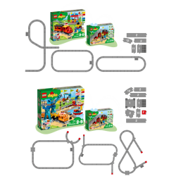 Lego Duplo Pociąg 2w1 SuperPack 10872 + 10882