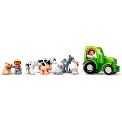 Lego Duplo Stodoła, traktor i zwierzęta gospodarskie 10952