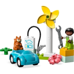 Lego Duplo Turbina wiatrowa i samochód elektryczny 10985