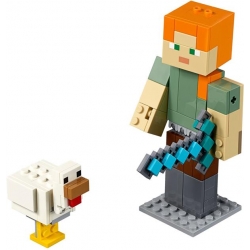 Lego Minecraft BigFig - Alex z kurczakiem 21149