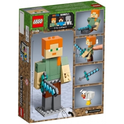 Lego Minecraft BigFig - Alex z kurczakiem 21149