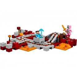 Lego Minecraft Linia kolejowa w Netherze 21130