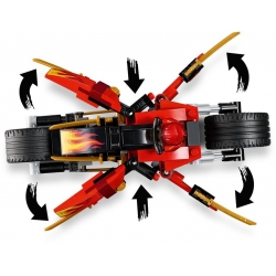 Lego Ninjago Motocykl Kaia i skuter Zane'a 70667