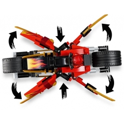 Lego Ninjago Motocykl Kaia i skuter Zane'a 70667