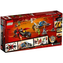 Lego Ninjago Motocykl Kaia i skuter Zane'a 70667