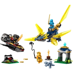 Lego Ninjago Nya i Arin - bitwa na grzbiecie małego smoka 71798