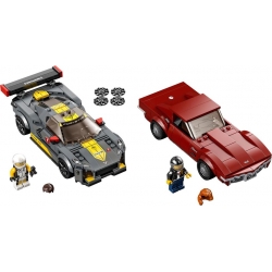 Lego Speed Champions Samochód wyścigowy Chevrolet Corvette C8.R i 1968 Chevrolet Corvette 76903