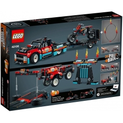 Lego Technic Furgonetka i motocykl kaskaderski 42106